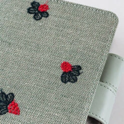 Mina Perhonen: Light Berry Green A6 Hobonichi Techo [COVER ONLY] -Stationery Shop hobonichi mina perhonen light berry green a6 hobon 4