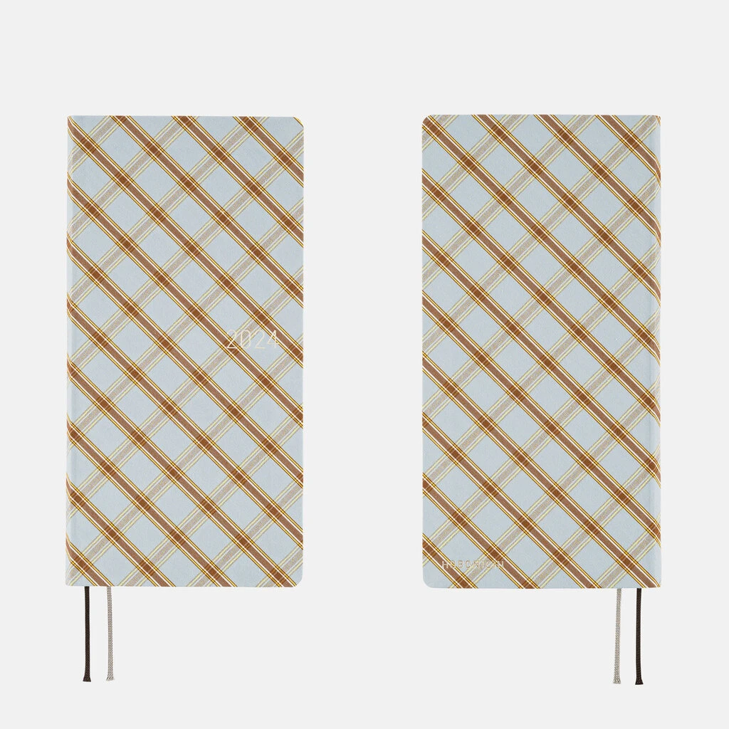 Shirt Fabric: Relaxing Plaid Weeks 2024 Hobonichi Techo 2 Shirt Fabric: Relaxing Plaid Weeks 2024 Hobonichi Techo - Image 2