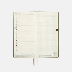 [sold Out] Leather: Olive Green Weeks 2024 Hobonichi Techo -Stationery Shop hobonichi sold out leather olive green weeks 2024 3