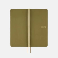 [sold Out] Leather: Olive Green Weeks 2024 Hobonichi Techo -Stationery Shop hobonichi sold out leather olive green weeks 2024 4