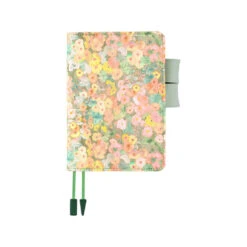 [sold Out] Liberty Fabrics: Hollyhocks Orange A6 Hobonichi Techo [COVER ONLY]