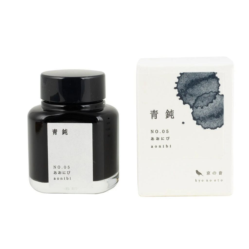 Kyo No Oto Aonibi Bottled Ink 40ml 1 Kyo No Oto Aonibi Bottled Ink 40ml