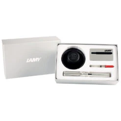 Lamy AL-star Whitesilver Fountain Pen Gift Set -Stationery Shop lamy lamy al star whitesilver fountain pen gift se 1