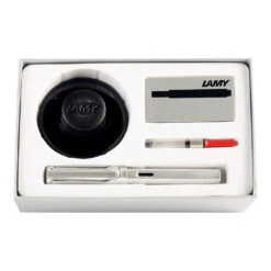 Lamy AL-star Whitesilver Fountain Pen Gift Set -Stationery Shop lamy lamy al star whitesilver fountain pen gift se 4