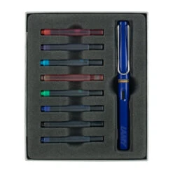 Lamy Safari Gift Set Blue With Ink Cartridges 3 Lamy Safari Gift Set Blue With Ink Cartridges -Stationery Shop lamy lamy safari gift set blue with ink cartridges 1