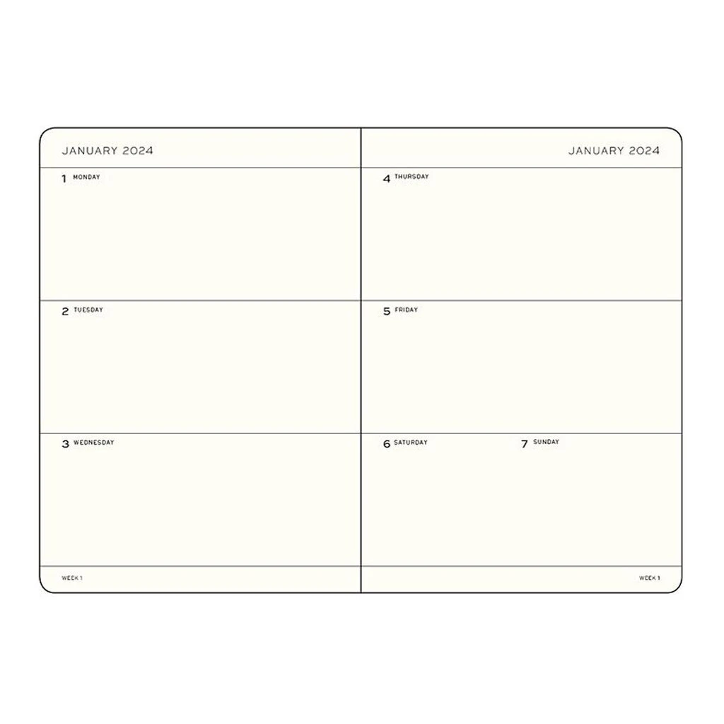 2024 A5 Weekly Hardcover Planner - Lilac 2 2024 A5 Weekly Hardcover Planner - Lilac - Image 2