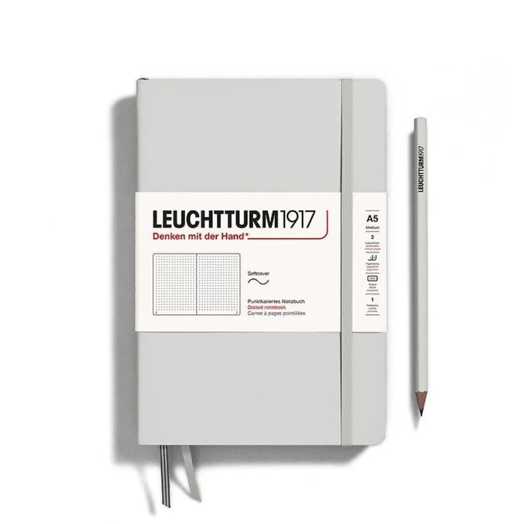 A5 Medium Softcover Notebook Light Grey 1 A5 Medium Softcover Notebook Light Grey