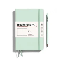 A5 Medium Softcover Notebook Mint Green -Stationery Shop leuchtturm a5 medium softcover notebook mint green 2