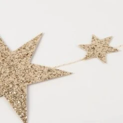 Meri-Meri Eco Glitter Stars Garland 6 Meri-Meri Eco Glitter Stars Garland -Stationery Shop meri meri eco glitter stars garland 2