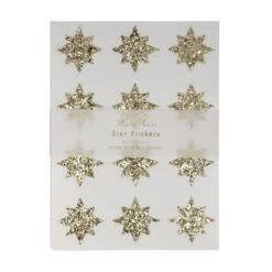 Meri-Meri Gold Eco Glitter Stars Stickers