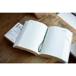 Diary Hibino A6 Blue-Green 2024 -Stationery Shop midori diary hibino a6 blue green 2024 8
