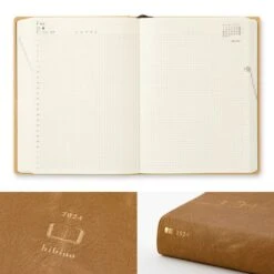 Diary Hibino A6 Camel 2024 12 Diary Hibino A6 Camel 2024 -Stationery Shop midori diary hibino a6 camel 2024 2
