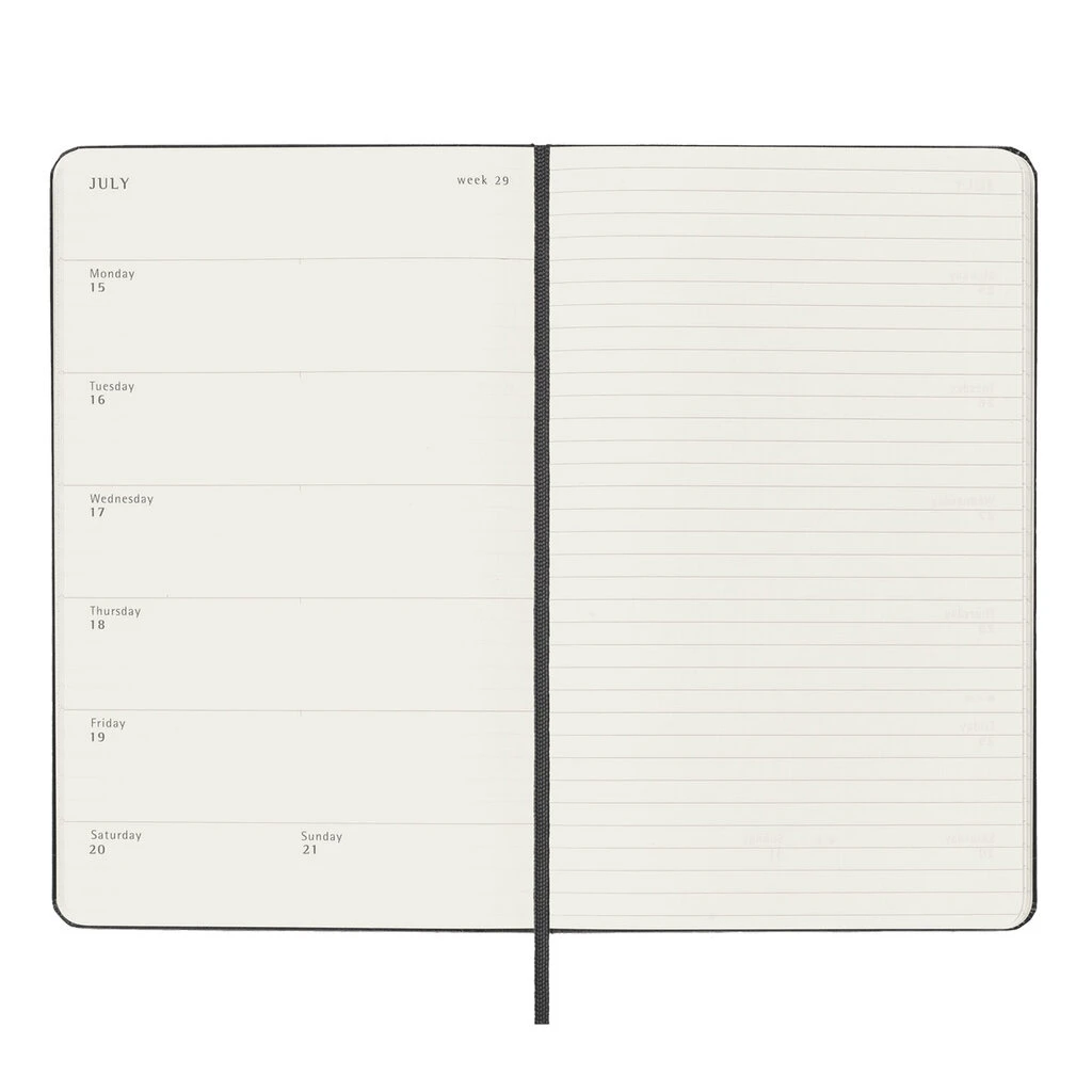 Moleskine 2023-24 Weekly Classic Vertical Hardcover Planner - Black 3 Moleskine 2023-24 Weekly Classic Vertical Hardcover Planner - Black - Image 3