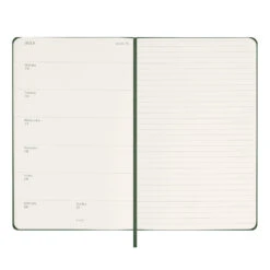 Moleskine 2024 Weekly Hardcover Planner Notebook - Large Green -Stationery Shop moleskine 2024 weekly hardcover planner notebook l 15
