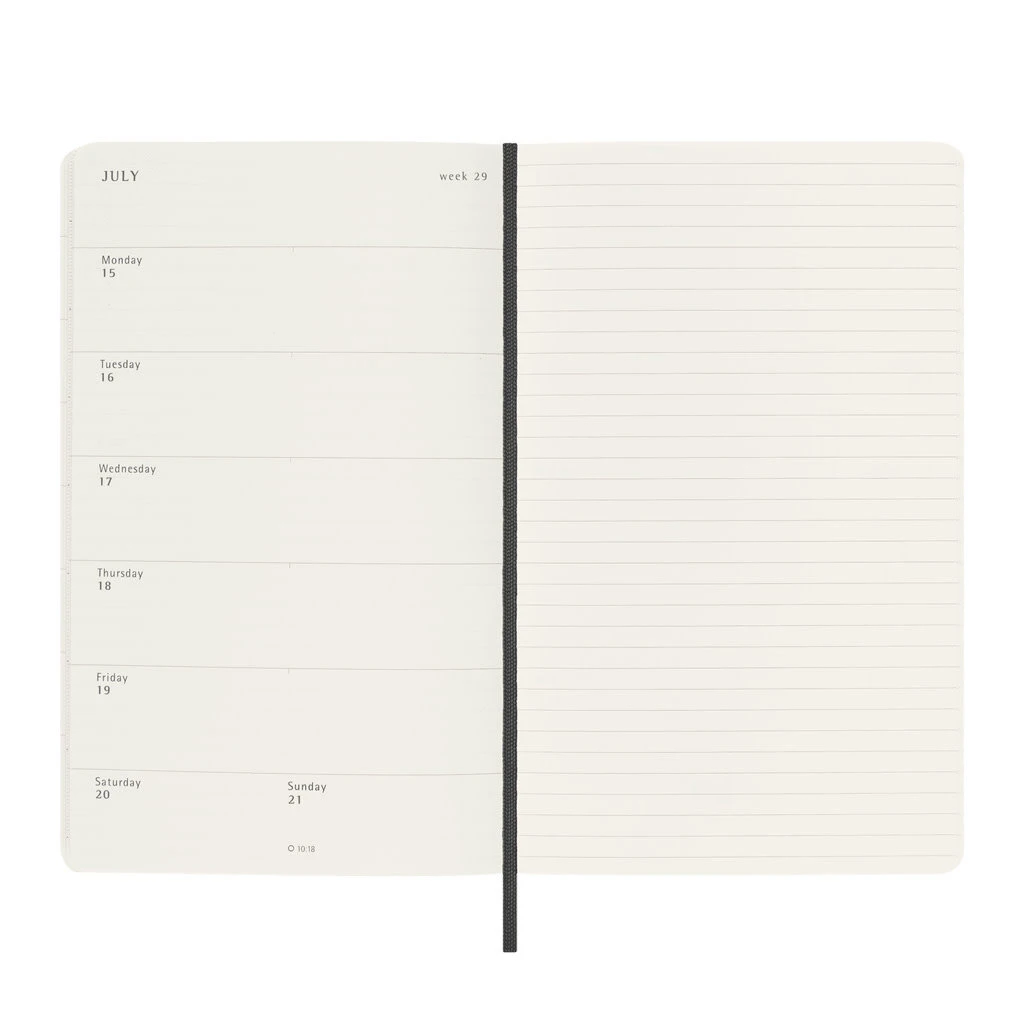 Moleskine 2024 Weekly Softcover Planner Notebook - Large Black 7 Moleskine 2024 Weekly Softcover Planner Notebook - Large Black - Image 7