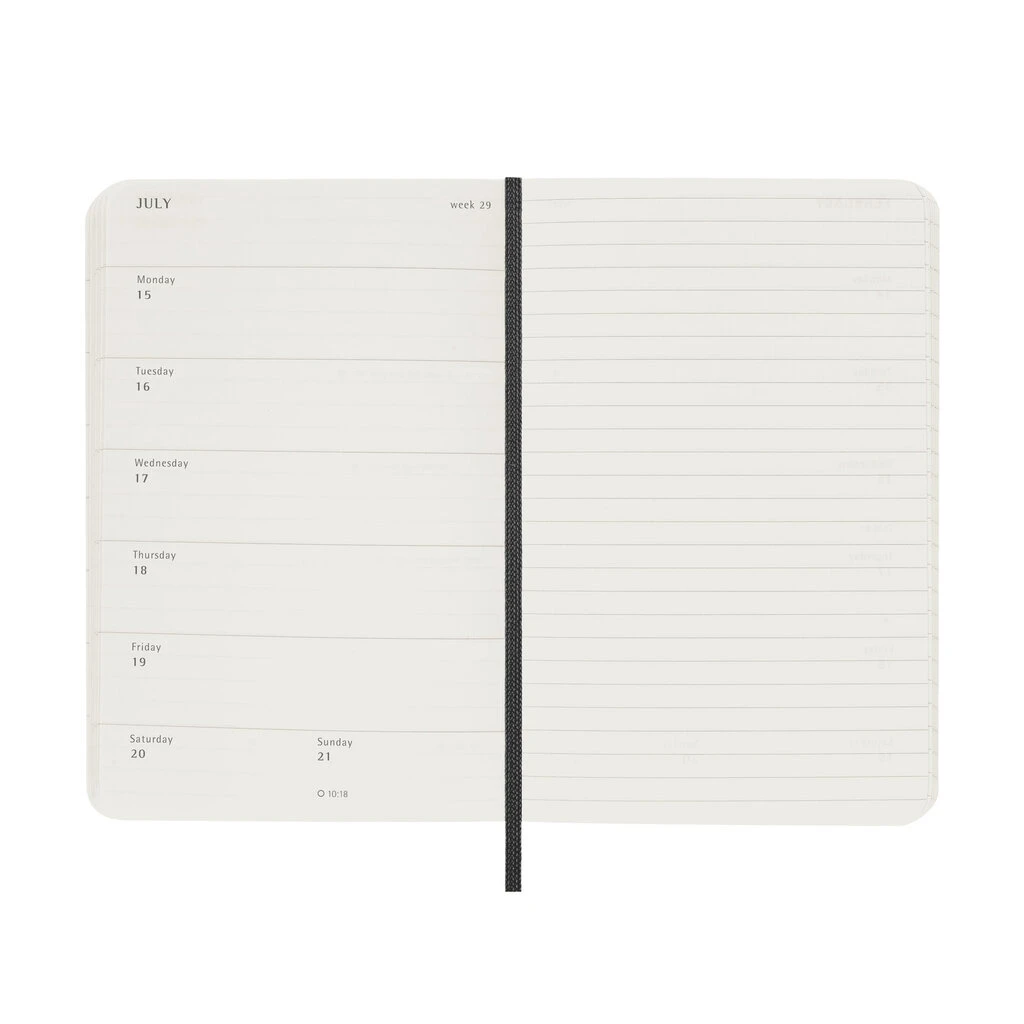 Moleskine 2024 Weekly Softcover Planner Notebook - Small Black 3 Moleskine 2024 Weekly Softcover Planner Notebook - Small Black - Image 3