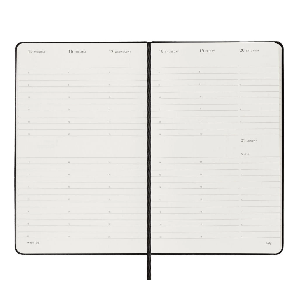 Moleskine 2024 Weekly Vertical Hardcover Planner - Large Black 3 Moleskine 2024 Weekly Vertical Hardcover Planner - Large Black - Image 3