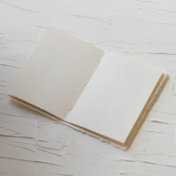 Cream Handmade Paper Letterpress Mini Guest Booklet -Stationery Shop oblation papers press cream handmade paper letterp 4