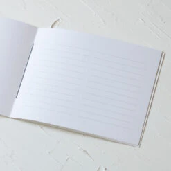 White Handmade Paper Letterpress Guest Book 8 White Handmade Paper Letterpress Guest Book -Stationery Shop oblation papers press white handmade paper letterp 3