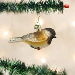 Black-Capped Chickadee Ornament 5 Black-Capped Chickadee Ornament -Stationery Shop old world christmas black capped chickadee ornamen 2