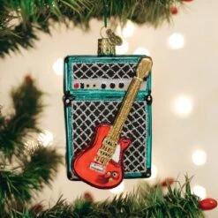 Guitar And Amp Ornament -Stationery Shop old world christmas guitar and amp ornament 2