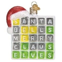 Merry Words Ornament -Stationery Shop old world christmas merry words ornament 2