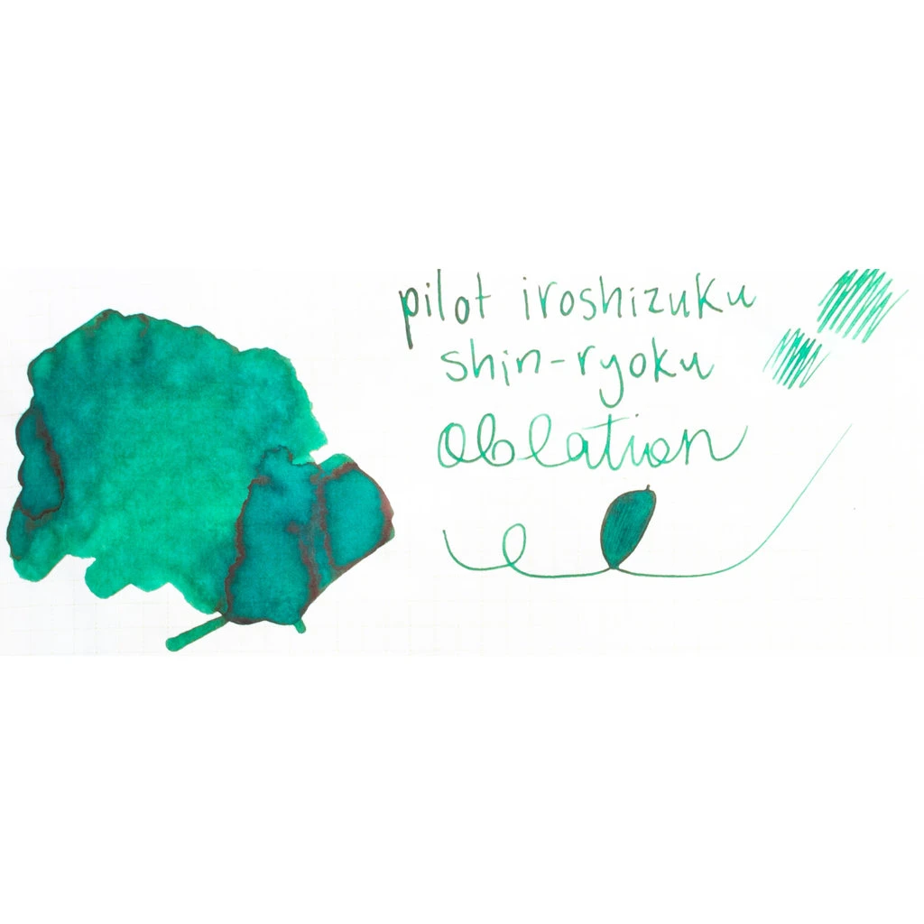 Pilot Iroshizuku Shin-ryoku Bottled Ink 50ml 2 Pilot Iroshizuku Shin-ryoku Bottled Ink 50ml - Image 2