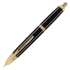 Pilot Vanishing Point Black & Gold Fountain Pen