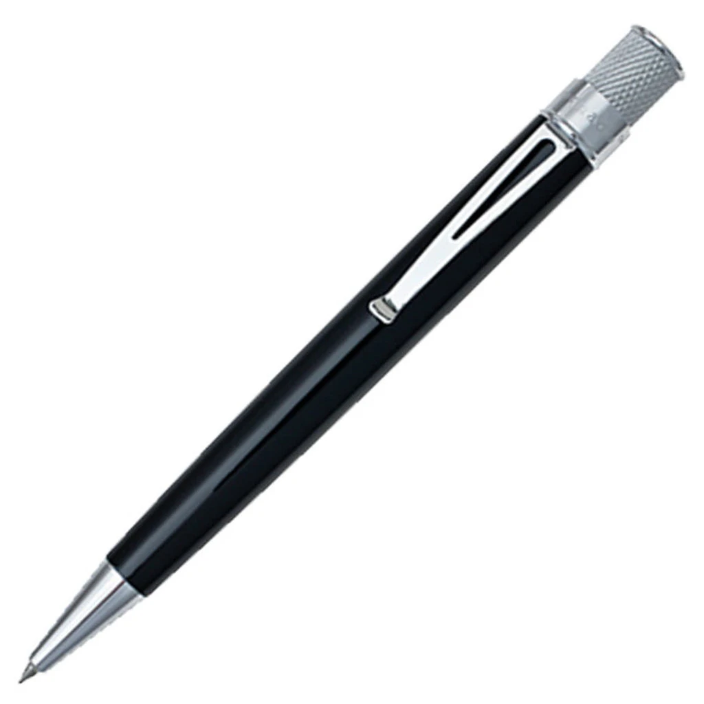 Retro 51 Tornado Classic Lacquer Classic Black Rollerball Pen 1 Retro 51 Tornado Classic Lacquer Classic Black Rollerball Pen