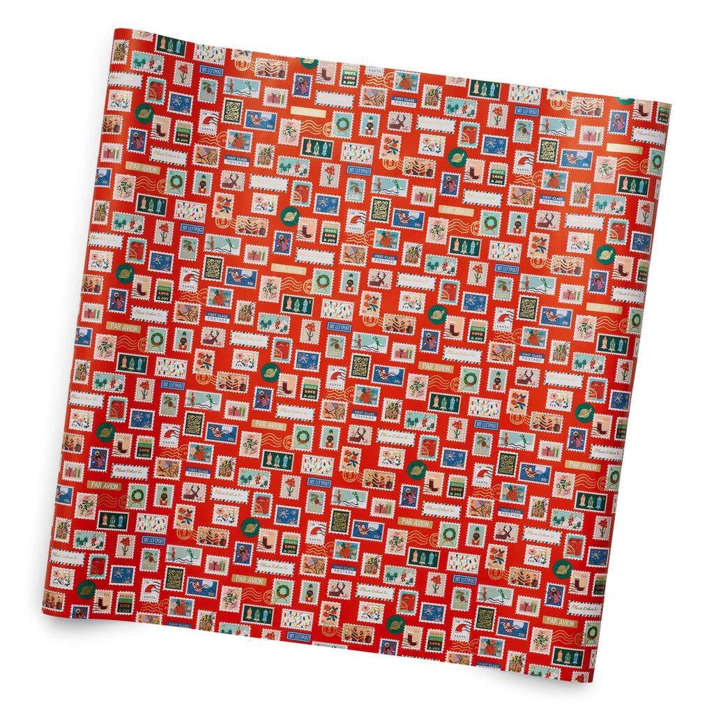 Holiday Stamps Continuous Wrap Roll 1 Holiday Stamps Continuous Wrap Roll