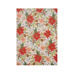 Poinsettia Wrap - 3 Sheets -Stationery Shop rifle paper poinsettia wrap 3 sheets 3