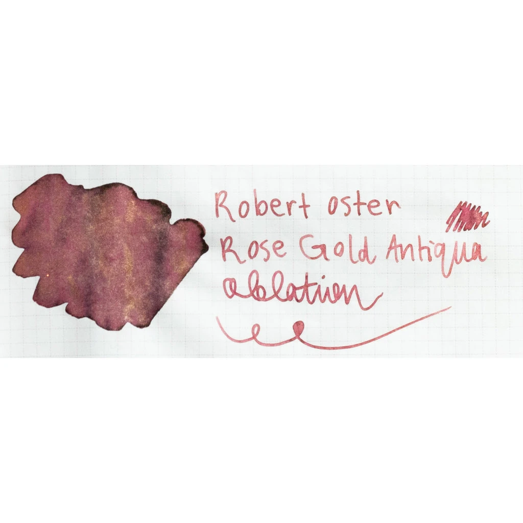Robert Oster Rose Gold Antiqua Shimmer Bottled Ink 50ml 3 Robert Oster Rose Gold Antiqua Shimmer Bottled Ink 50ml - Image 3
