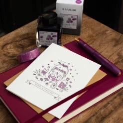 Sailor Manyo Akebi Bottled Ink 50ml 7 Sailor Manyo Akebi Bottled Ink 50ml -Stationery Shop sailor sailor manyo akebi bottled ink 50ml 3