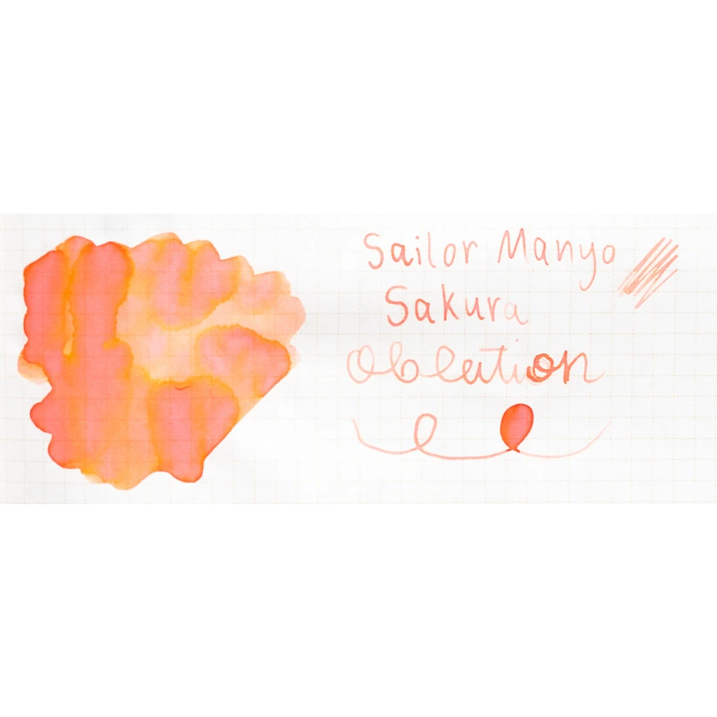 Sailor Manyo Sakura Bottled Ink 50ml 2 Sailor Manyo Sakura Bottled Ink 50ml - Image 2