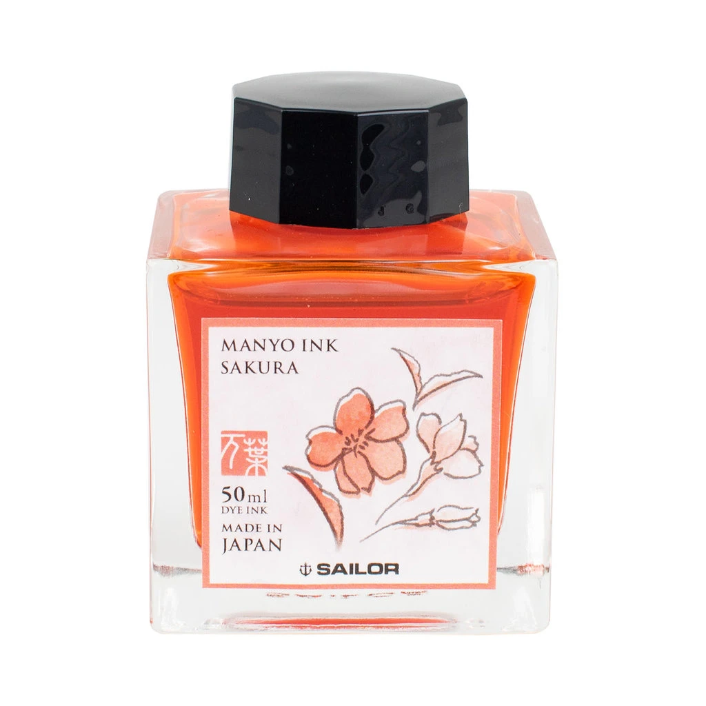 Sailor Manyo Sakura Bottled Ink 50ml 1 Sailor Manyo Sakura Bottled Ink 50ml