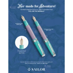 Sailor Pro Gear Follow The Mermaid Fountain Pen -Stationery Shop sailor sailor pro gear follow the mermaid fountain 3