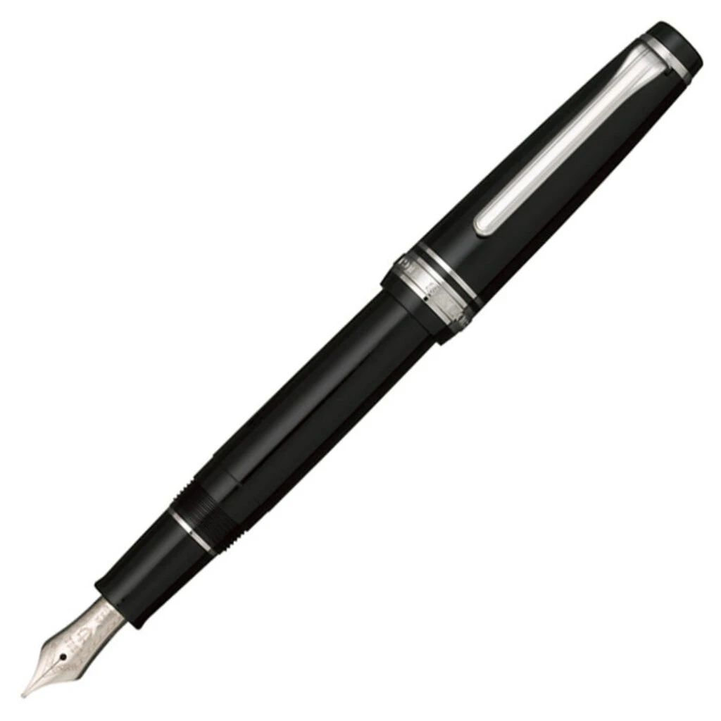 Sailor Pro Gear Slim Black Fountain Pen Medium Fine 2 Sailor Pro Gear Slim Black Fountain Pen Medium Fine - Image 2