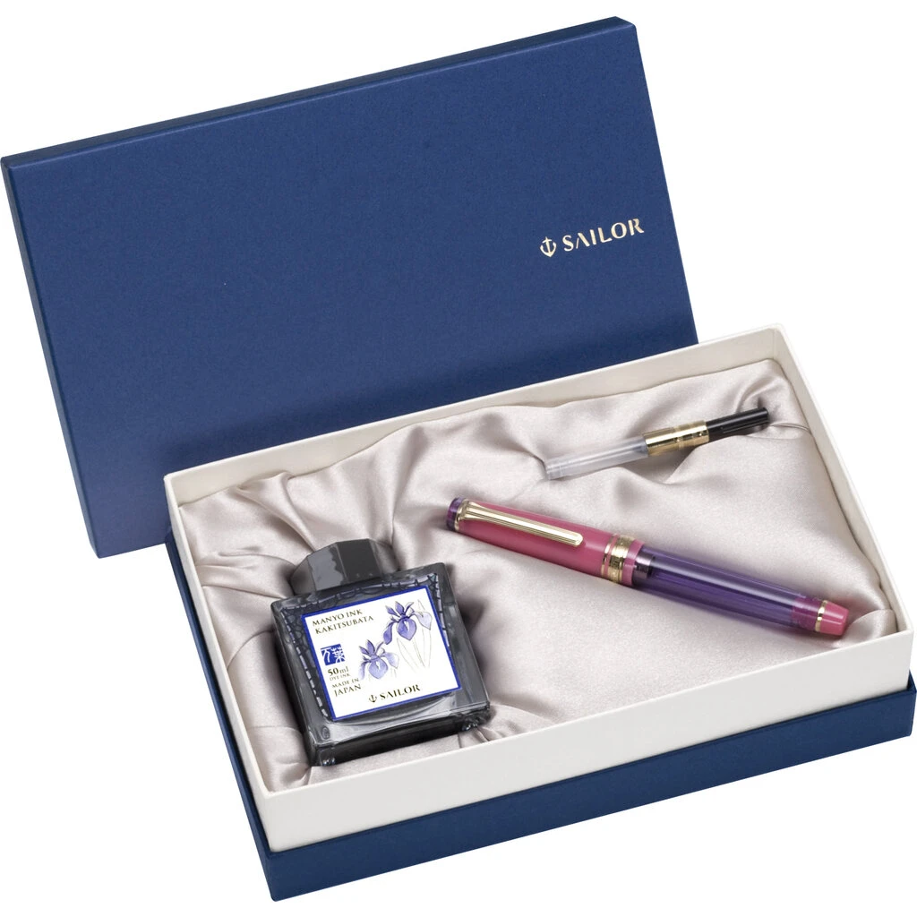 Sailor Pro Gear Slim Wisteria Manyo Fountain Pen 4 Sailor Pro Gear Slim Wisteria Manyo Fountain Pen - Image 4