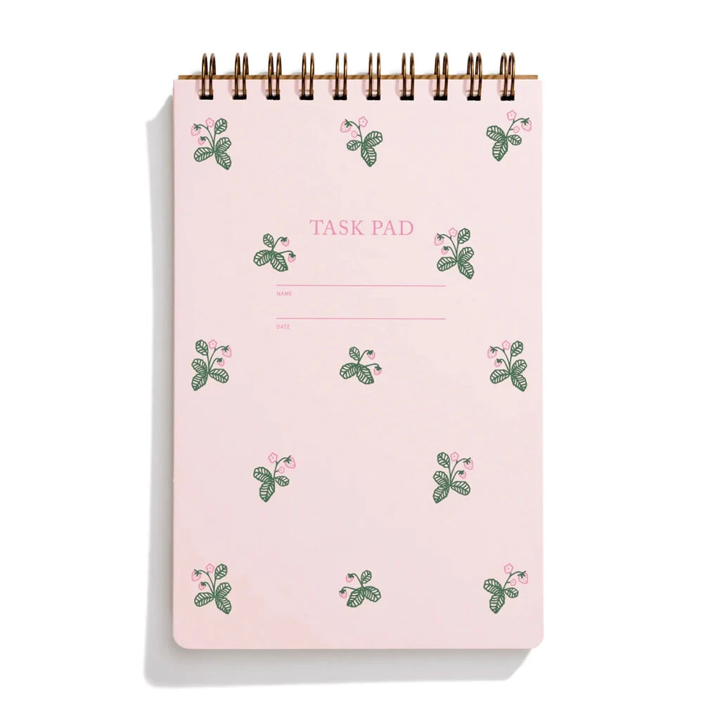 Strawberry Lined Task Pad 1 Strawberry Lined Task Pad