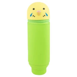 Stand Pen Case Yellow Parakeet