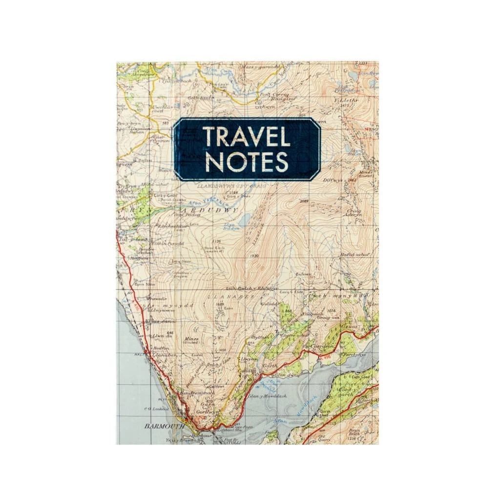 Travel Notes With Vintage Map Cover 1 Travel Notes With Vintage Map Cover