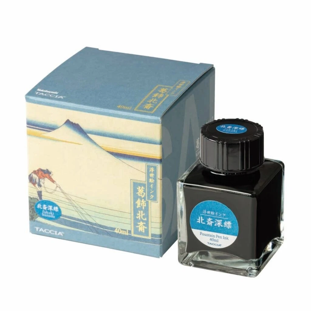 Taccia Ukiyo-e Fukakihanada Bottled Ink 40ml 1 Taccia Ukiyo-e Fukakihanada Bottled Ink 40ml