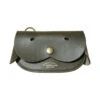 Dog Purse Olive Green Leather