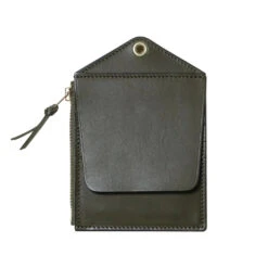 HTS Leather Wallet Olive Green