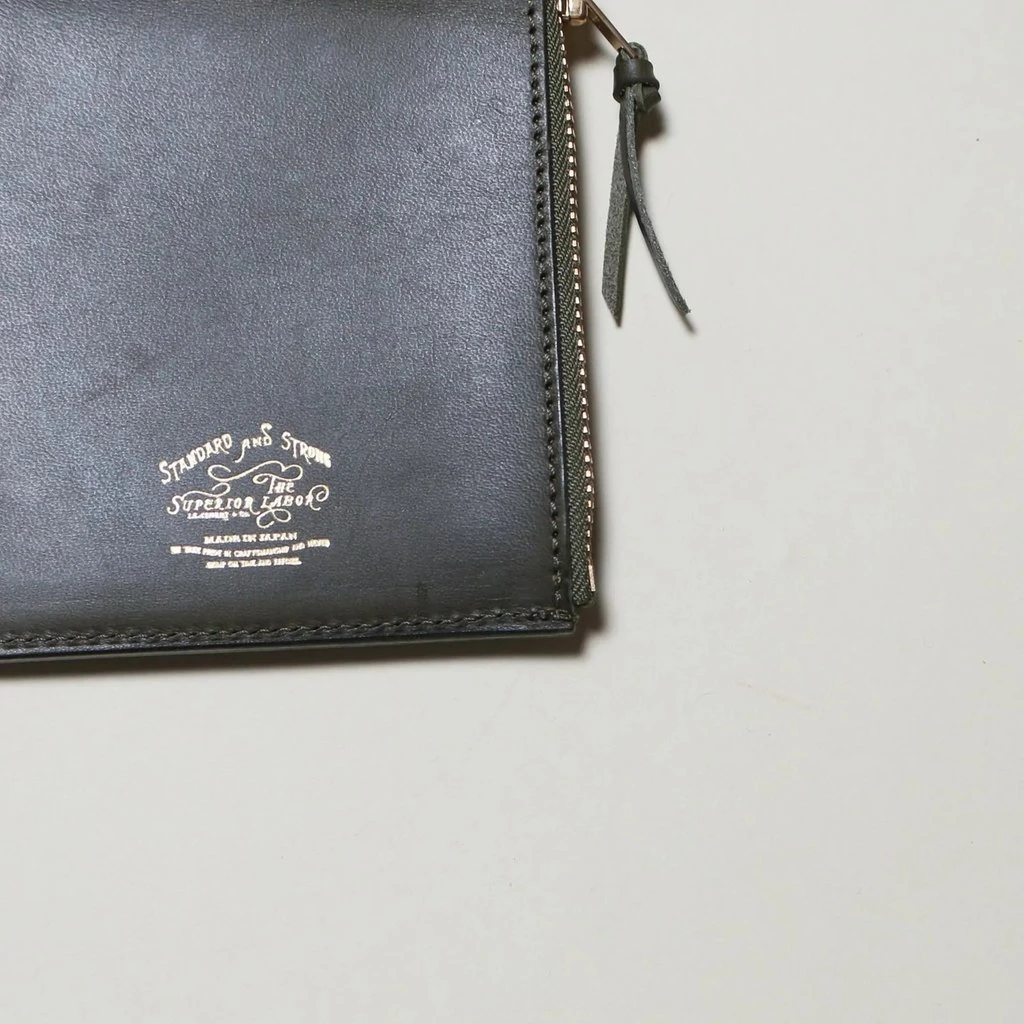 HTS Leather Wallet Olive Green 4 HTS Leather Wallet Olive Green - Image 4