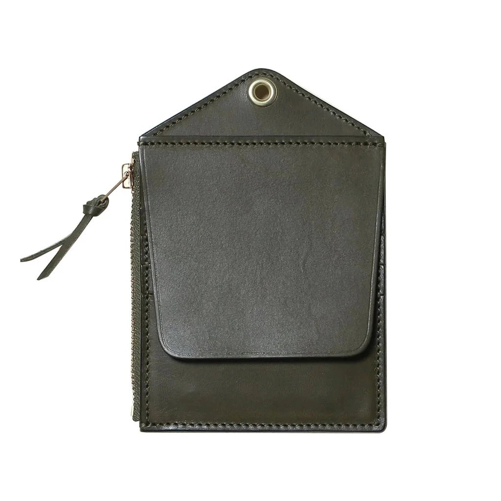 HTS Leather Wallet Olive Green 1 HTS Leather Wallet Olive Green