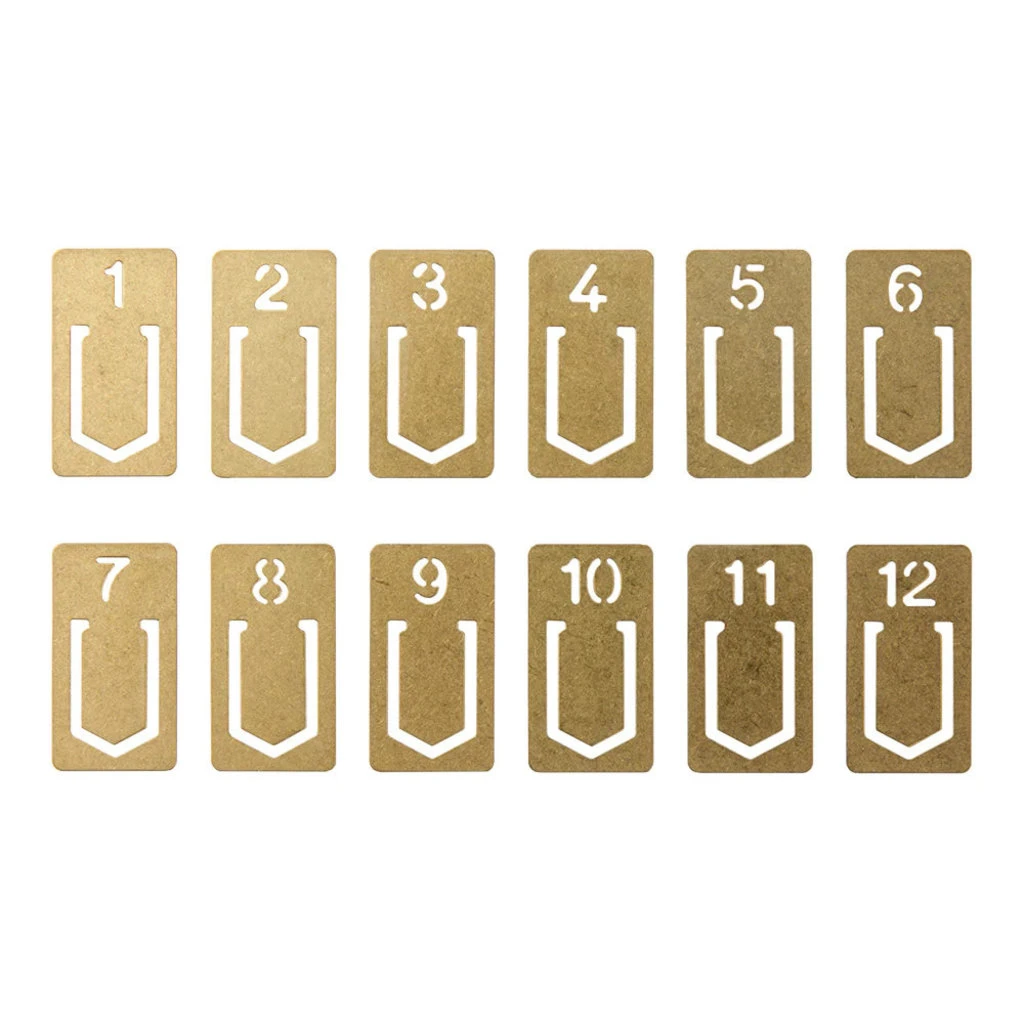 Brass Number Clips 2 Brass Number Clips - Image 2