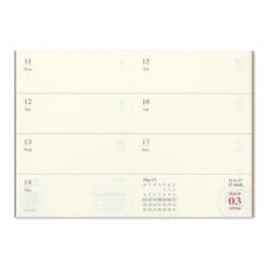 Refill Passport Weekly 2024 Traveler's Notebook Diary -Stationery Shop travelers company refill passport weekly 2024 trav 5